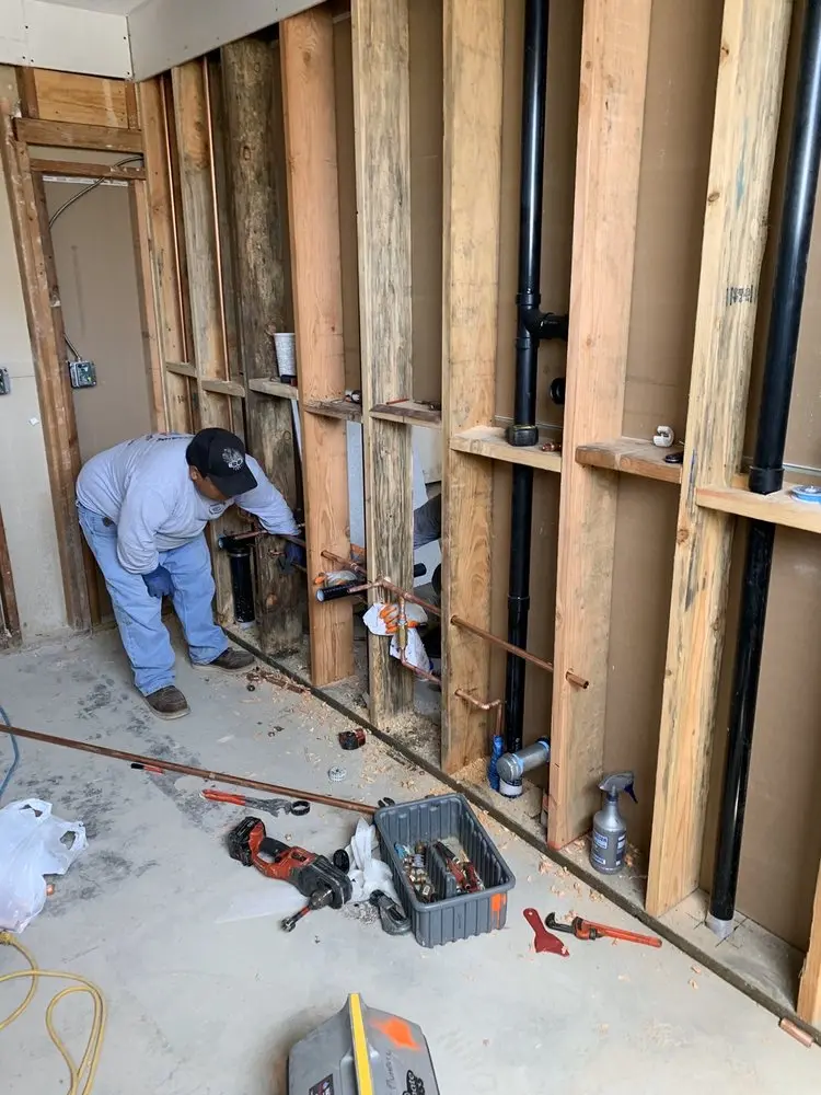 Commercial rough-in plumbing for Gas Line Repair in South Temple